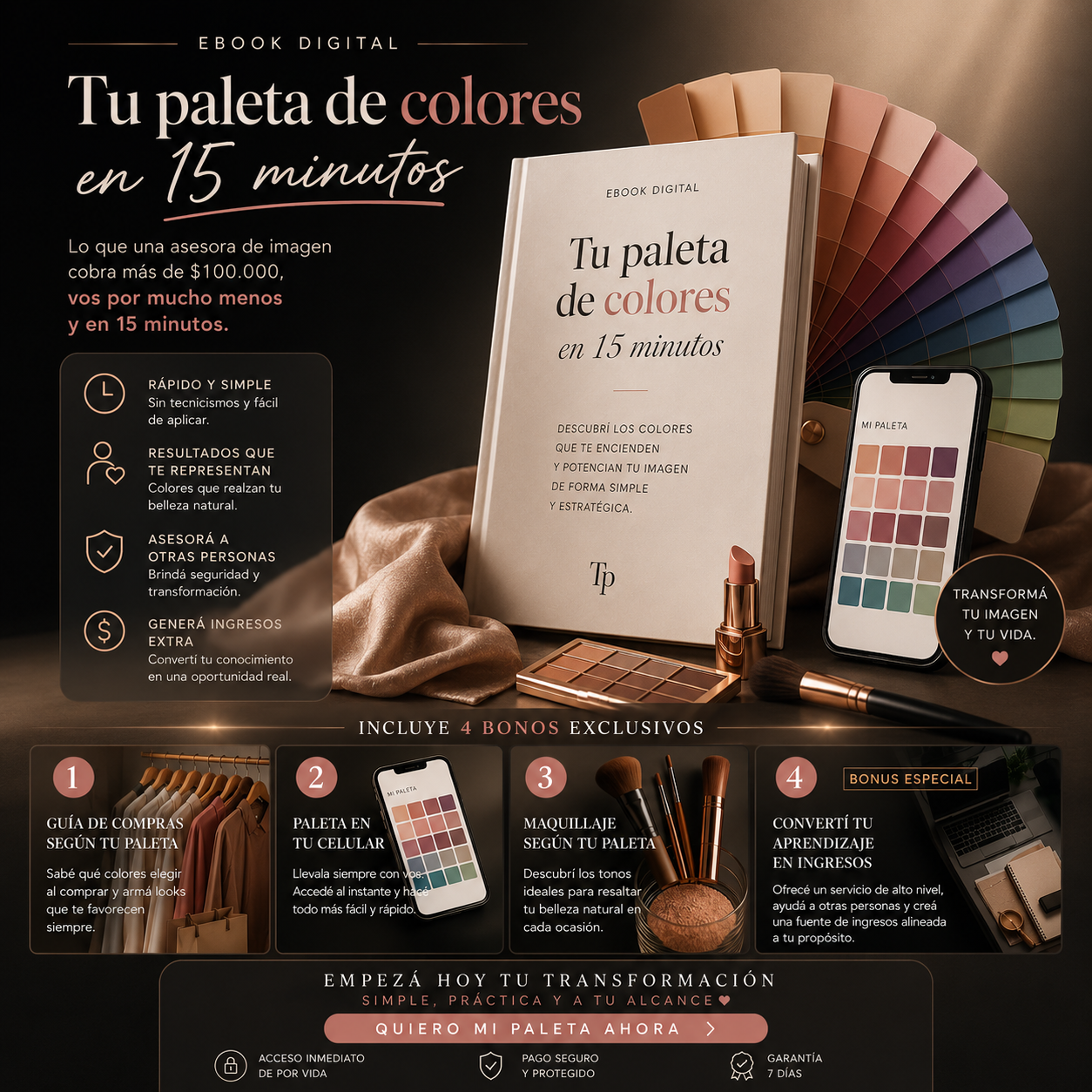 TU PALETA DE COLORES EN 15 MINUTOS+4 BONOS: GANÁ INGRESOS EXTRAS CON ESTE SISTEMA SENCILLO